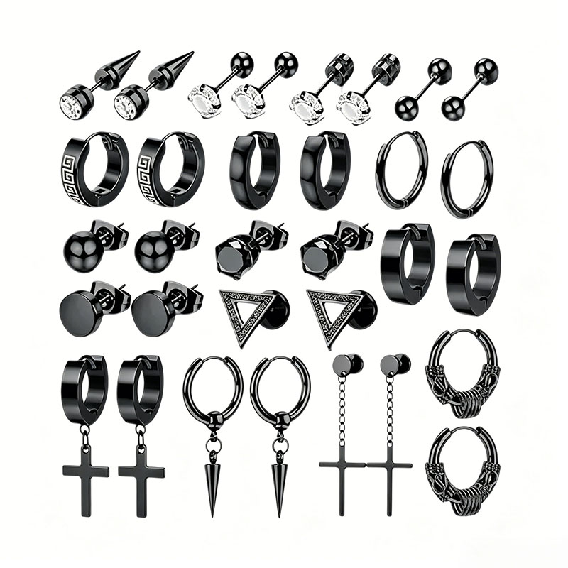 Conch Earring Hoop - EVISPOL 1 Paar Punk Edelstahl Ohrstecker