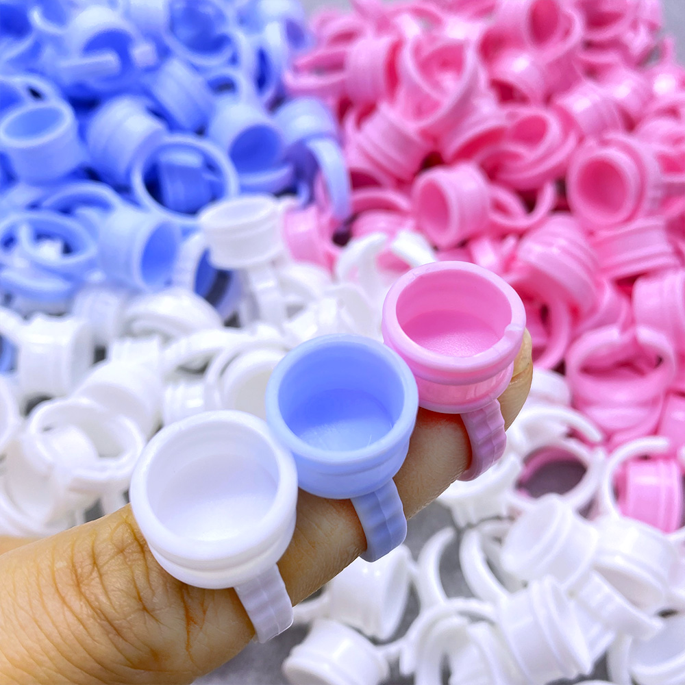 Body Jewelry Tattoo - 100Pcs Einweg Kleber Ring Tasse Für
