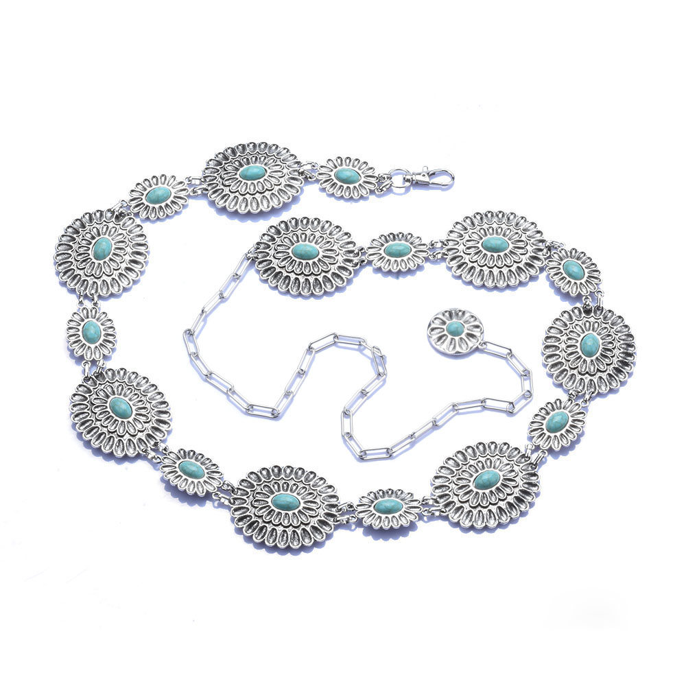 Body Jewelry Indian - 2025, neue indische versilberte Vintage-Körper-Bauchketten für