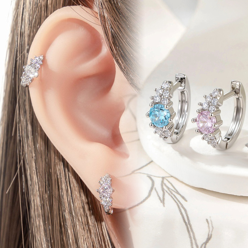 Conch Earring Hoop - Kristall-Zirkonia-Ohrreif, Chirurgischer Edelstahl CZ-Ohrringe für Empfindliche