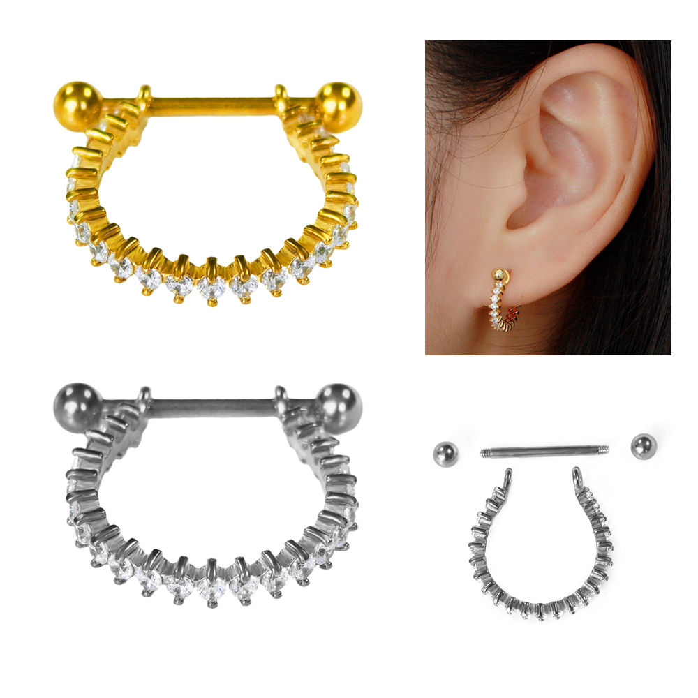 Conch Earring Hoop - 100 % 316L Edelstahl Kreis Ohrring