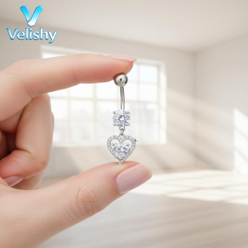 Body Jewelry Belly Button Rings - Chirurgischer Stahl Bauchnabelpiercing Nickelfrei Bauchnabel-Stecker Körperschmuck