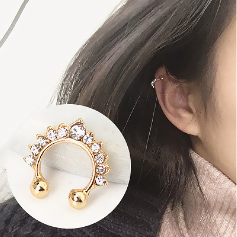 Body Jewelry Ear Piercing - 1pc U-Form Nasen clip gefälschte Nasenringe