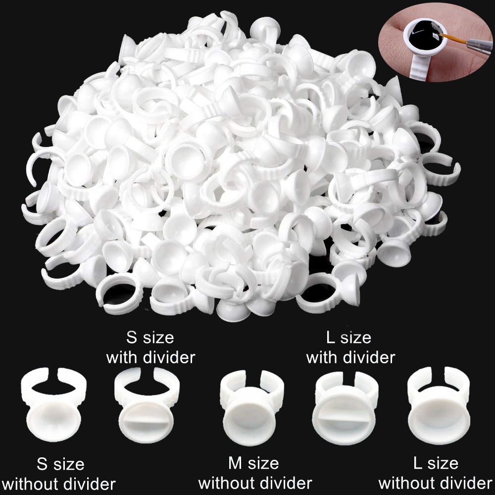 Body Jewelry Tattoo - 1000/500/100PCS Tattoo Tinte Ringe Tasse Microblading