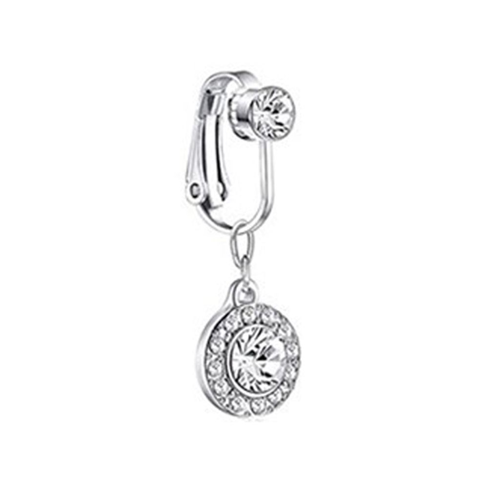 Body Jewelry Belly Button Rings - Schmetterlings-Clip-On-Ohrringe, nicht durchdringender Bauchnabelring, künstlicher Bauchnabelring,