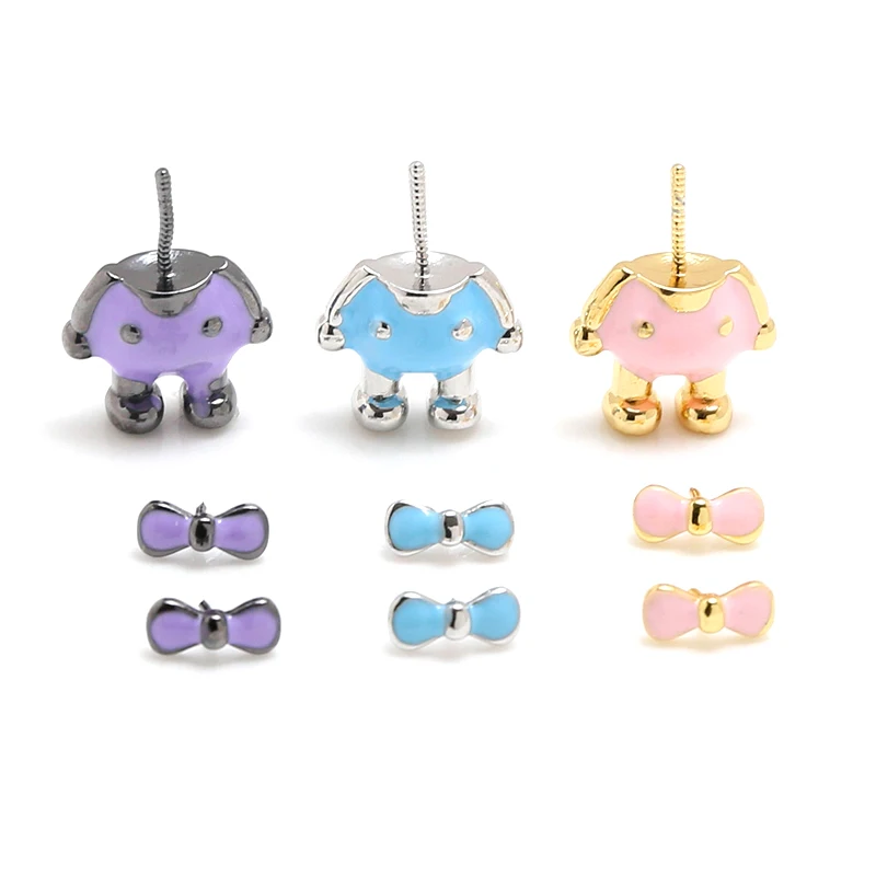 Body Jewelry Real Gold - 2 Stück verkupfertes echtes Gold tropfendes