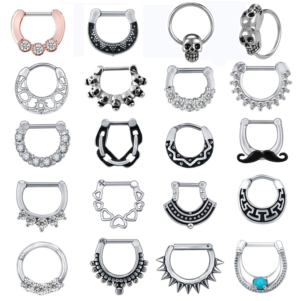 Body Jewelry Indian - ZS 16G Chirurgenstahl Indische Nase Septum
