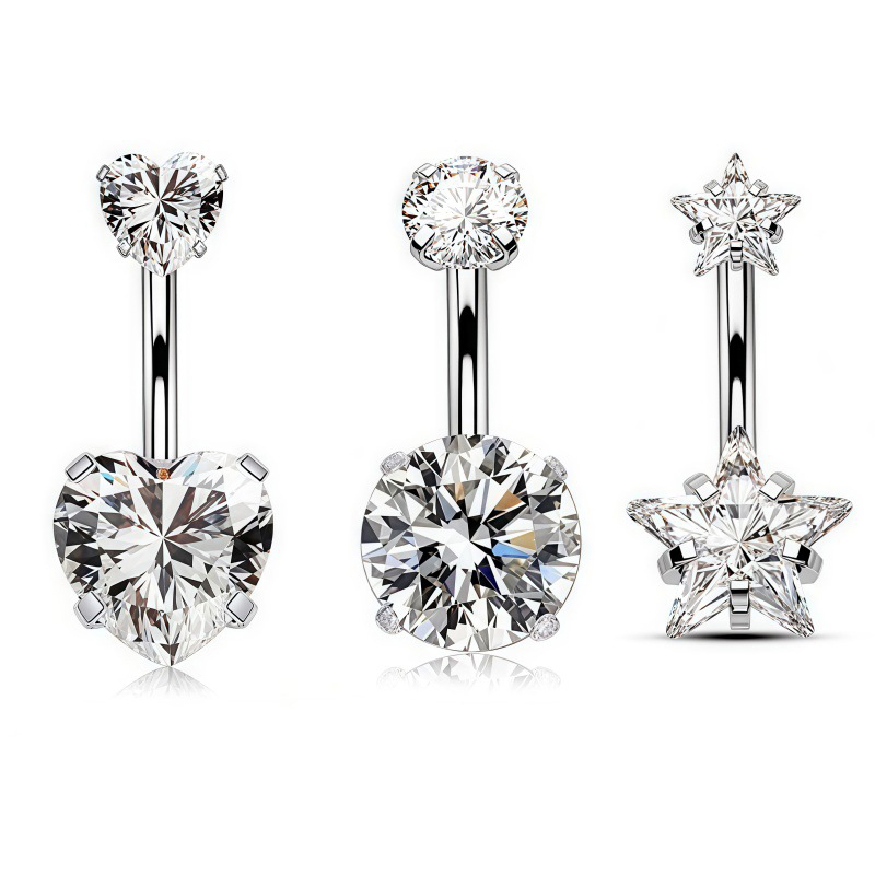 Body Jewelry Belly Button Rings - 1PC Sexy Bauch Nabel Piercing Edelstahl