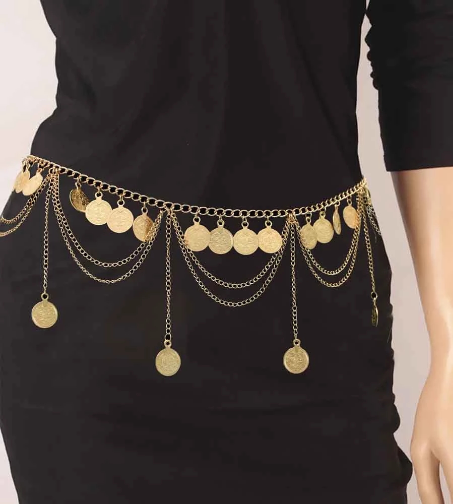 Body Jewelry Indian - Gypsy Tribal Vintage Gold Farbe Metall