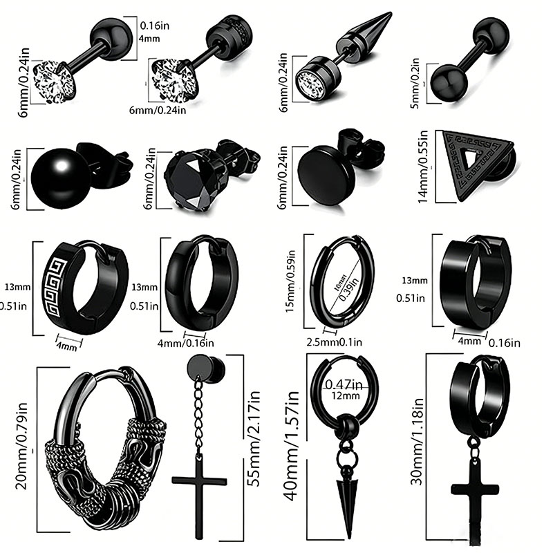 EVISPOL 1 Paar Punk Edelstahl  – Conch Earring Hoop Bewertung und Preis