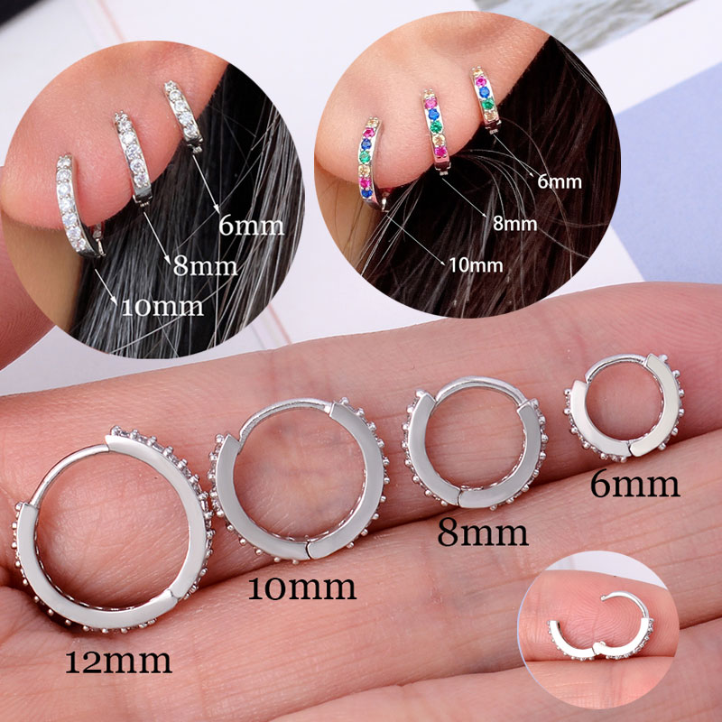 Regenbogen CZ Huggies Creolen  – Conch Earring Hoop Bewertung und Preis