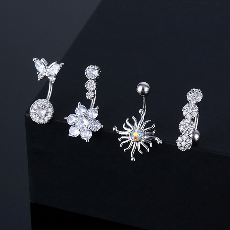 Kristall Bauchnabel Ring Tier  – Body Jewelry Belly Button Rings Bewertung und Preis