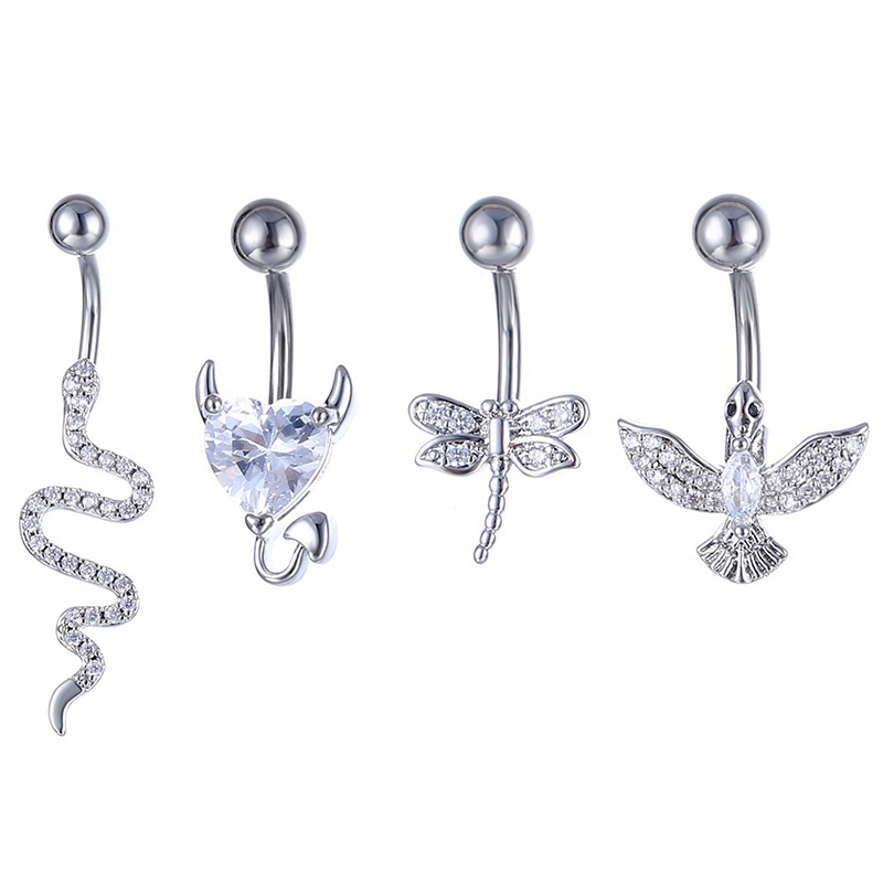 Kristall Bauchnabel Ring Tier  – Body Jewelry Belly Button Rings Bewertung und Preis