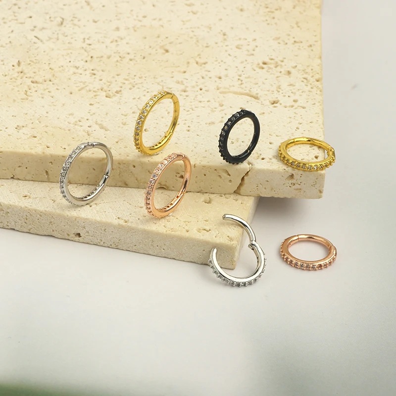 16G Klarer CZ Nasenring Hoop a – Body Jewelry Ear Piercing Bewertung und Preis