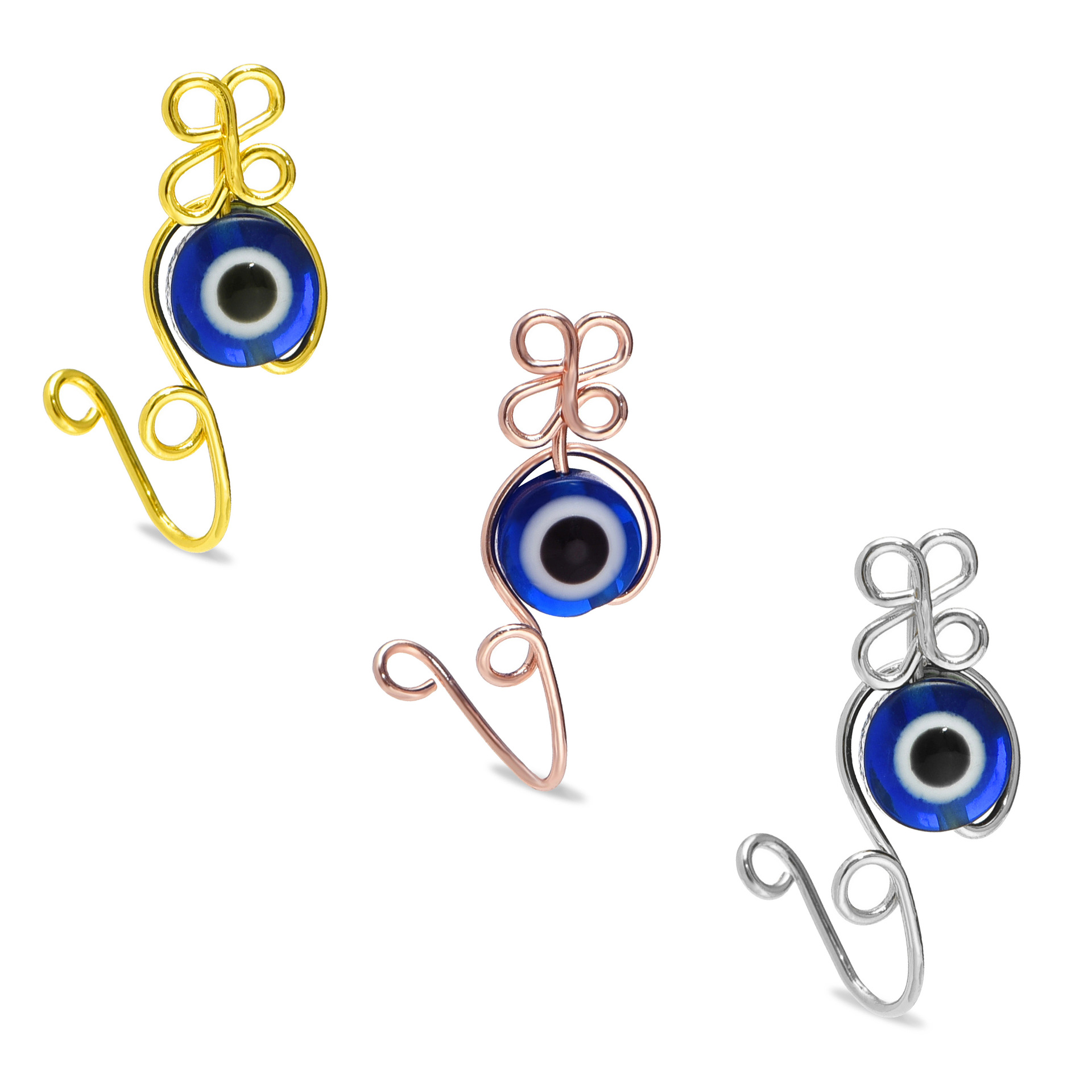 Evil Eye Nasenring, handgefert – Body Jewelry Real Gold Bewertung und Preis