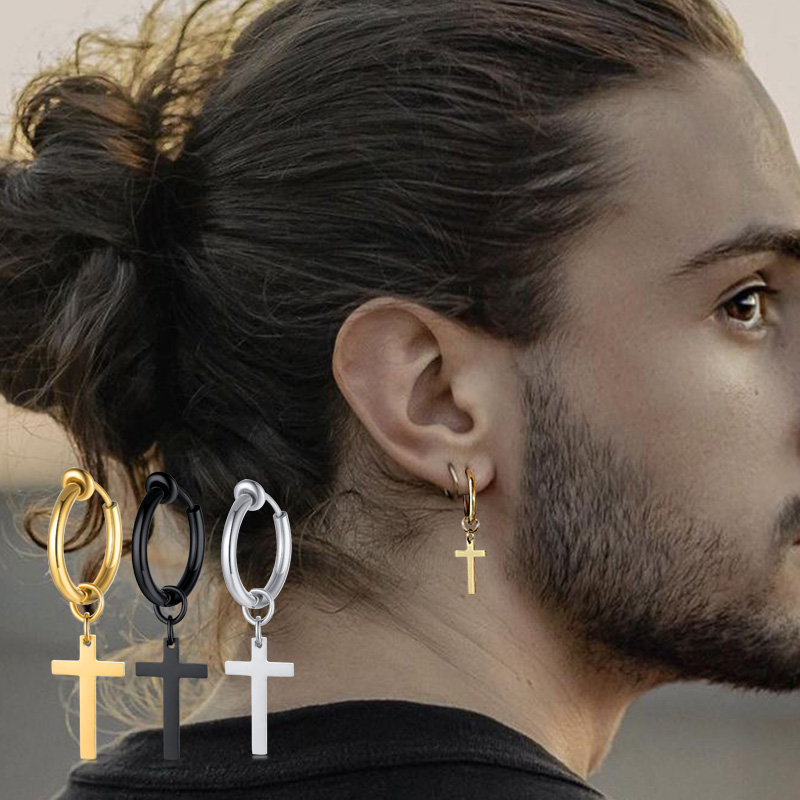 Kreuz Ohrringe Herren, Huggie  – Conch Earring Hoop Bewertung und Preis