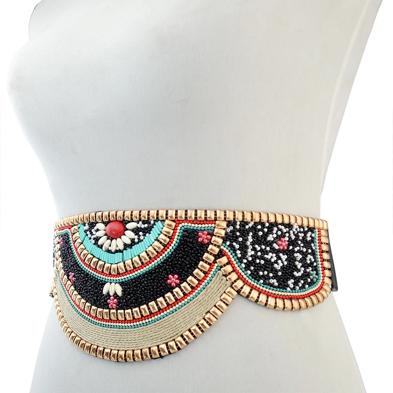 Bunte Taille Perlen Gürtel Bun – Body Jewelry Indian Bewertung und Preis