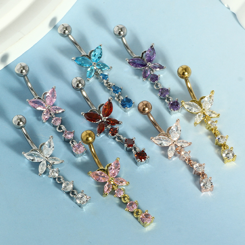 14GA Goldener Schmetterling mi – Body Jewelry Belly Button Rings Bewertung und Preis