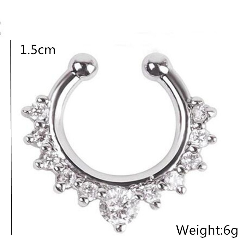 1pc U-Form Nasen clip gefälsch – Body Jewelry Ear Piercing Bewertung und Preis