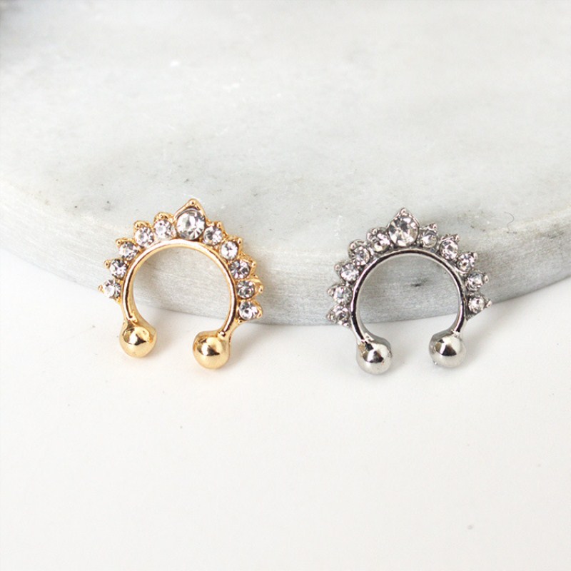 1pc U-Form Nasen clip gefälsch – Body Jewelry Ear Piercing Bewertung und Preis
