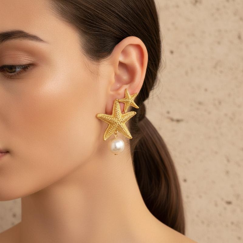 2 Stück Simulierte Perlen-Musc – Conch Earring Hoop Bewertung und Preis