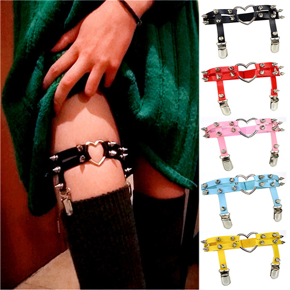 1Pcs Frauen Punk Goth Herz PU  – Body Jewelry By The Chain Gang Bewertung und Preis