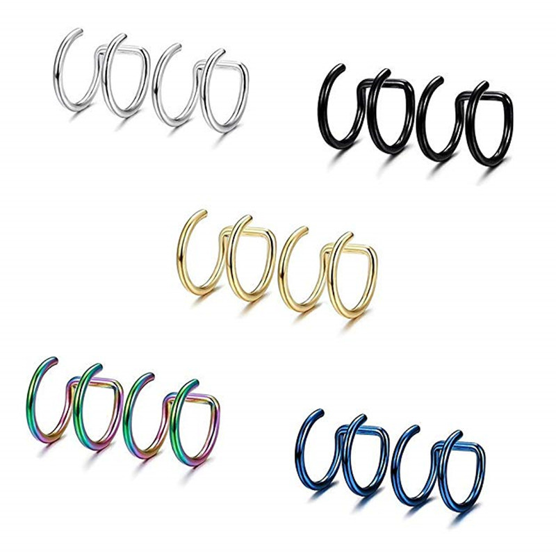 2 Stück 316L Edelstahl Clip-On – Body Jewelry Ear Piercing Bewertung und Preis