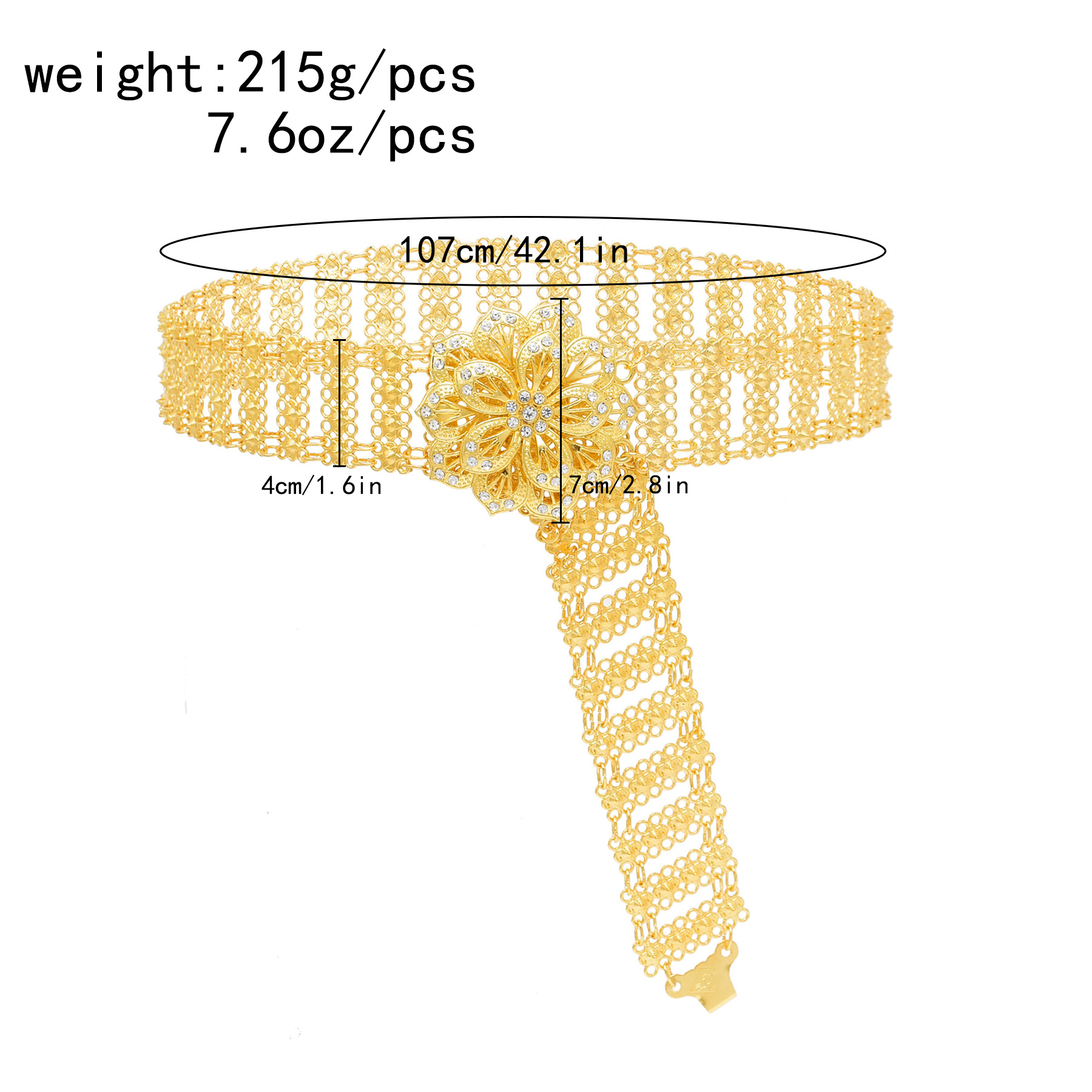 Goldenes Metall, große 3D-Blum – Body Jewelry Indian Bewertung und Preis