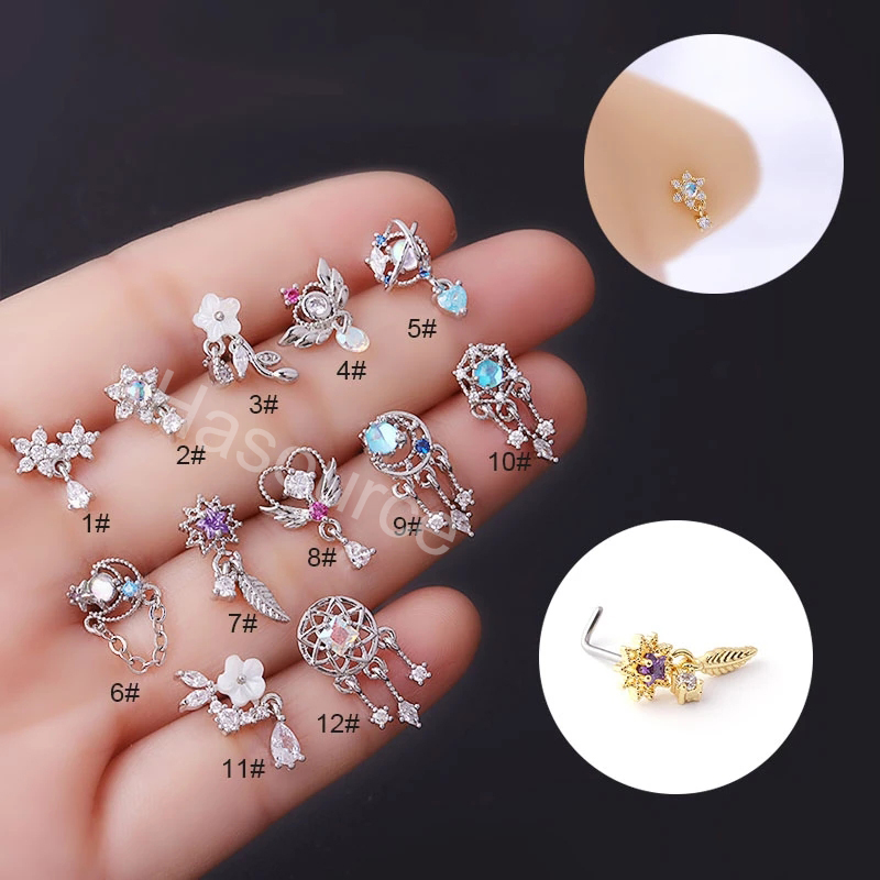 2022 neue 1 Stücke Mode 316L C – Body Jewelry Indian Bewertung und Preis