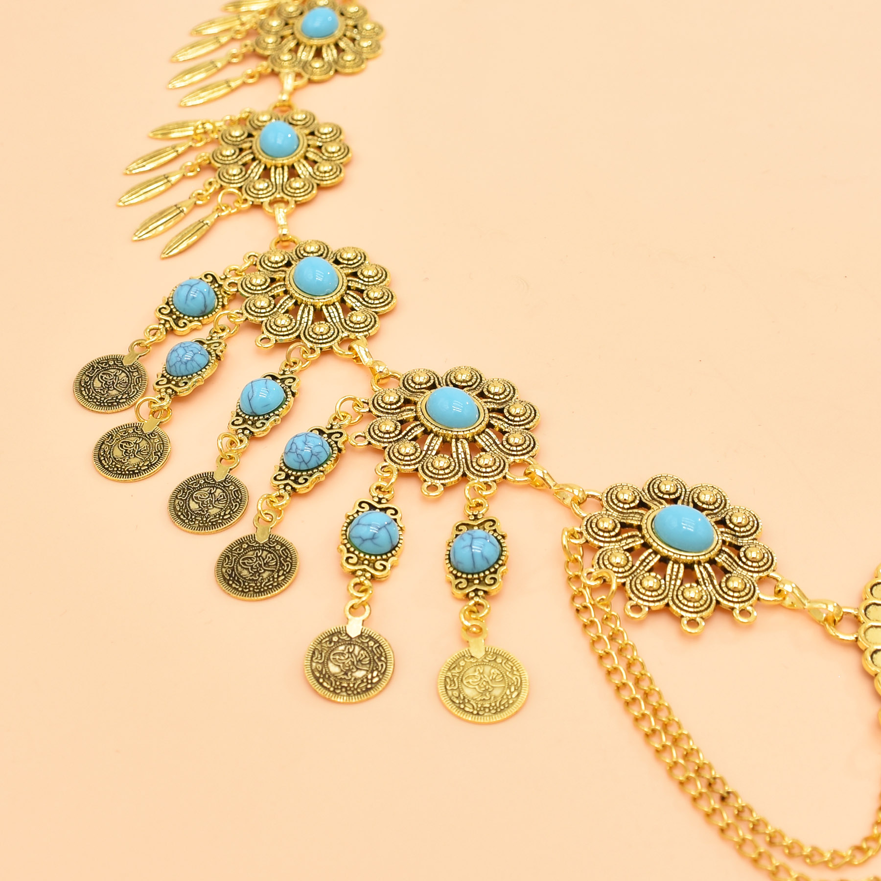 Retro geometrische Schnitzerei – Body Jewelry Indian Bewertung und Preis
