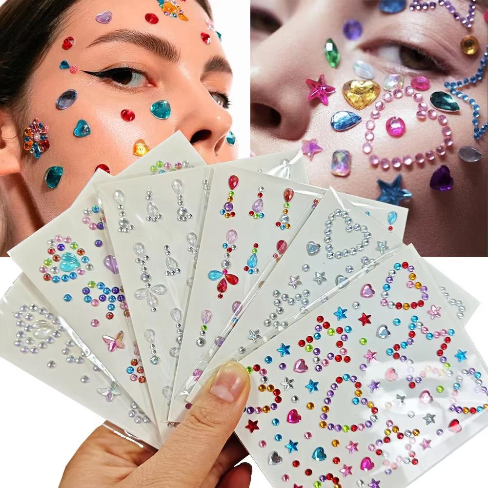 1 Blatt Bunte Bogen / Stern /  – Body Jewelry Tattoo Bewertung und Preis