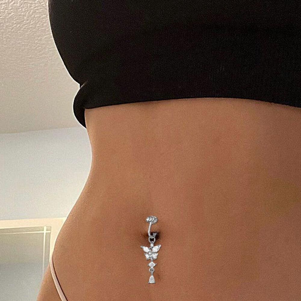 Schmetterlings-Design Clip-On  – Body Jewelry Belly Button Rings Bewertung und Preis
