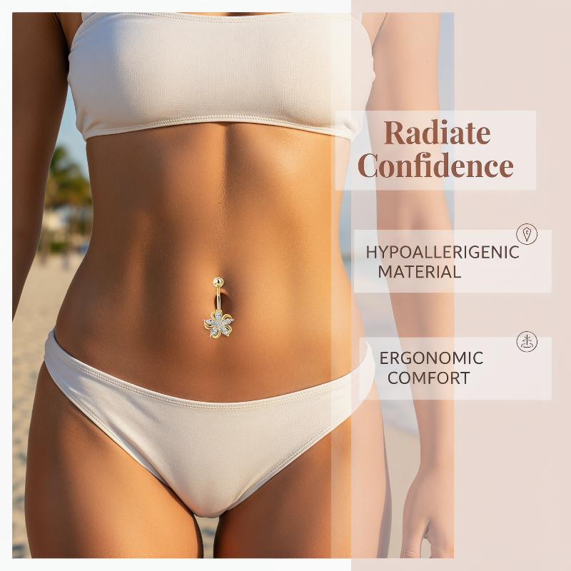 Funkelnder Bauchnabelpiercing- – Body Jewelry Belly Button Rings Bewertung und Preis