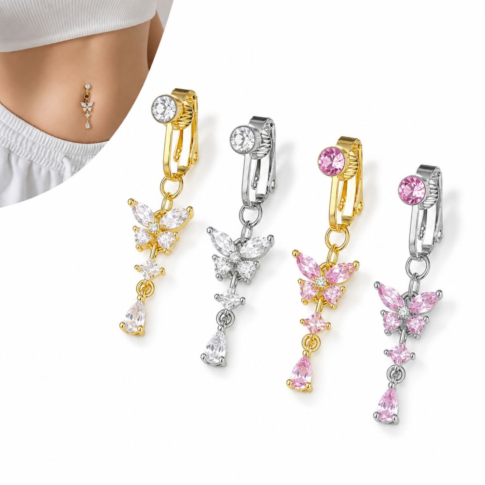 Clip-On Bauchnabelschmuck mit  – Body Jewelry Belly Button Rings Bewertung und Preis