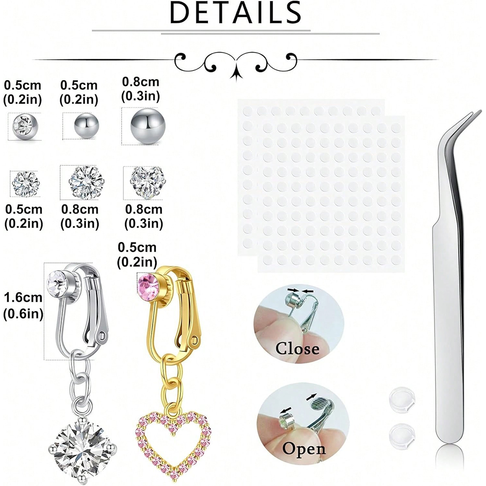 Goldener Fake-Belly-Piercing m – Body Jewelry Belly Button Rings Bewertung und Preis