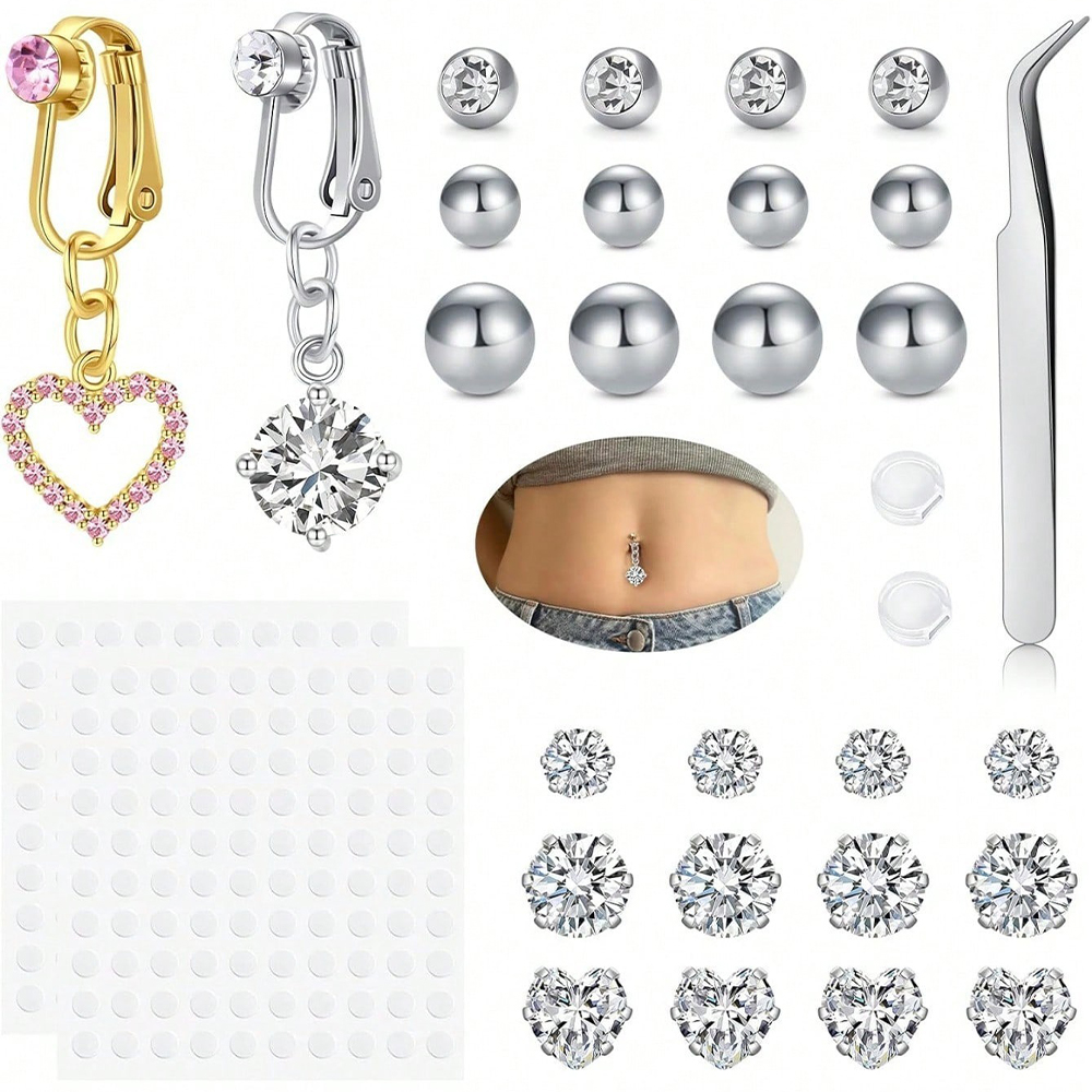 Goldener Fake-Belly-Piercing m – Body Jewelry Belly Button Rings Bewertung und Preis