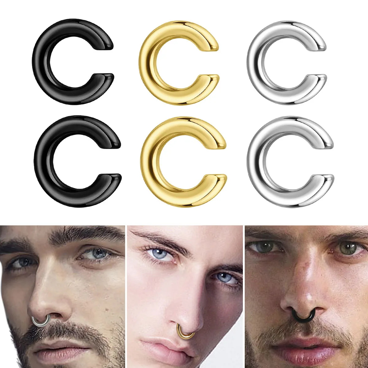 1 Stück Übertriebener C-förmig – Body Jewelry Ear Piercing Bewertung und Preis