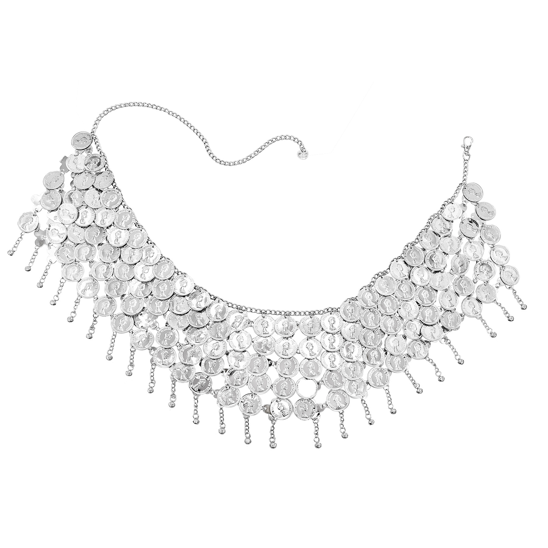 Silbrige Glocken, lange Quaste – Body Jewelry Indian Bewertung und Preis