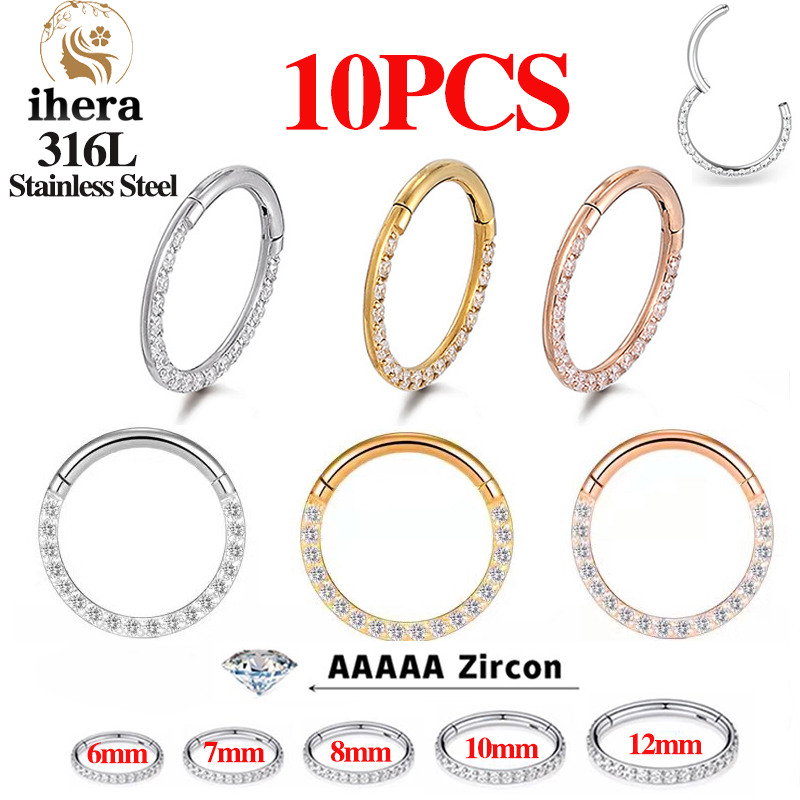 1/10 Stück Edelstahl Nasenring – Body Jewelry Ear Piercing Bewertung und Preis