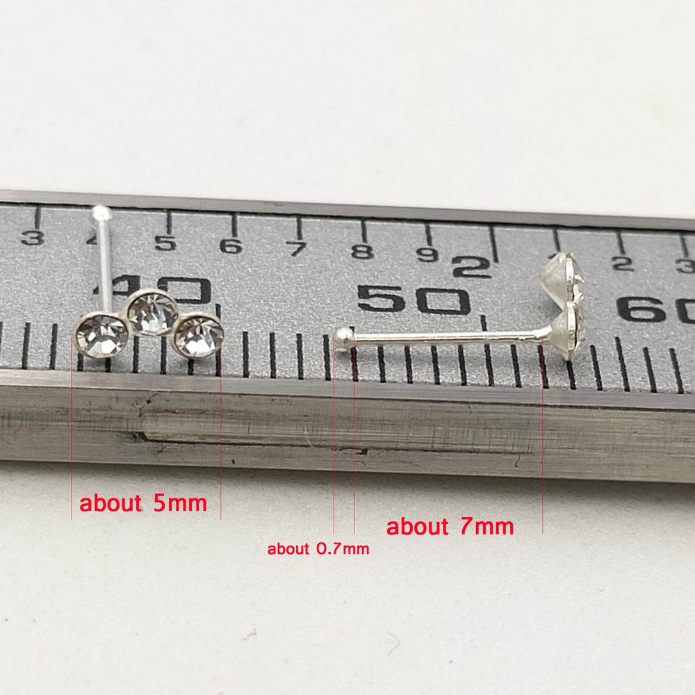 925 Sterling Silber Kristall N – Body Jewelry Indian Bewertung und Preis