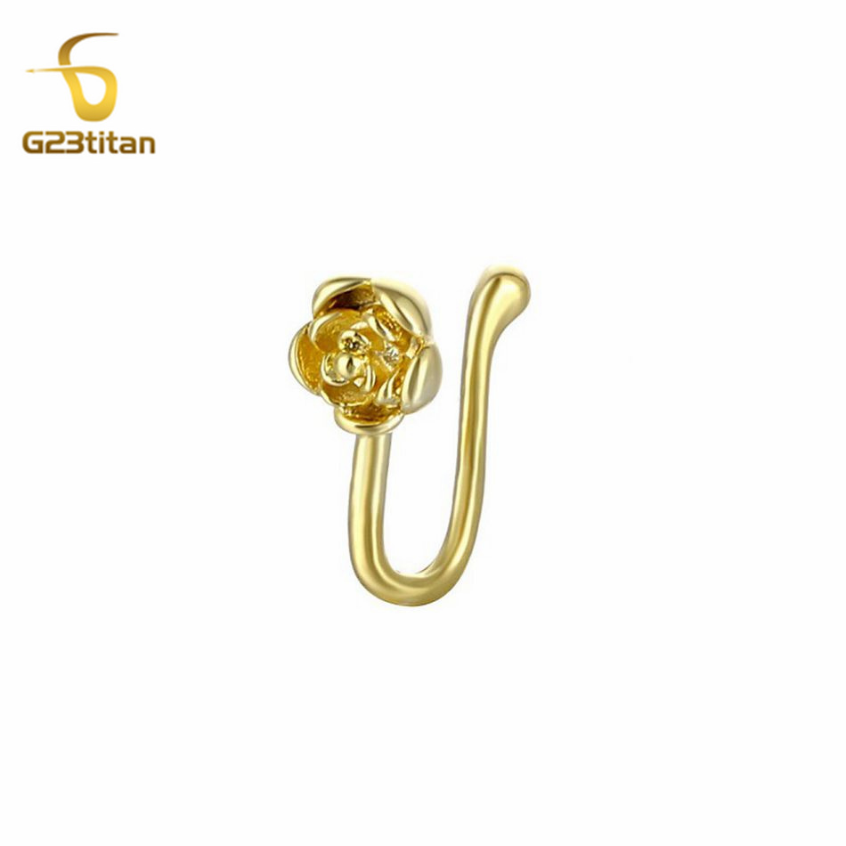 1 Stück Kristall-Kupfer-Rosen- – Body Jewelry Ear Piercing Bewertung und Preis