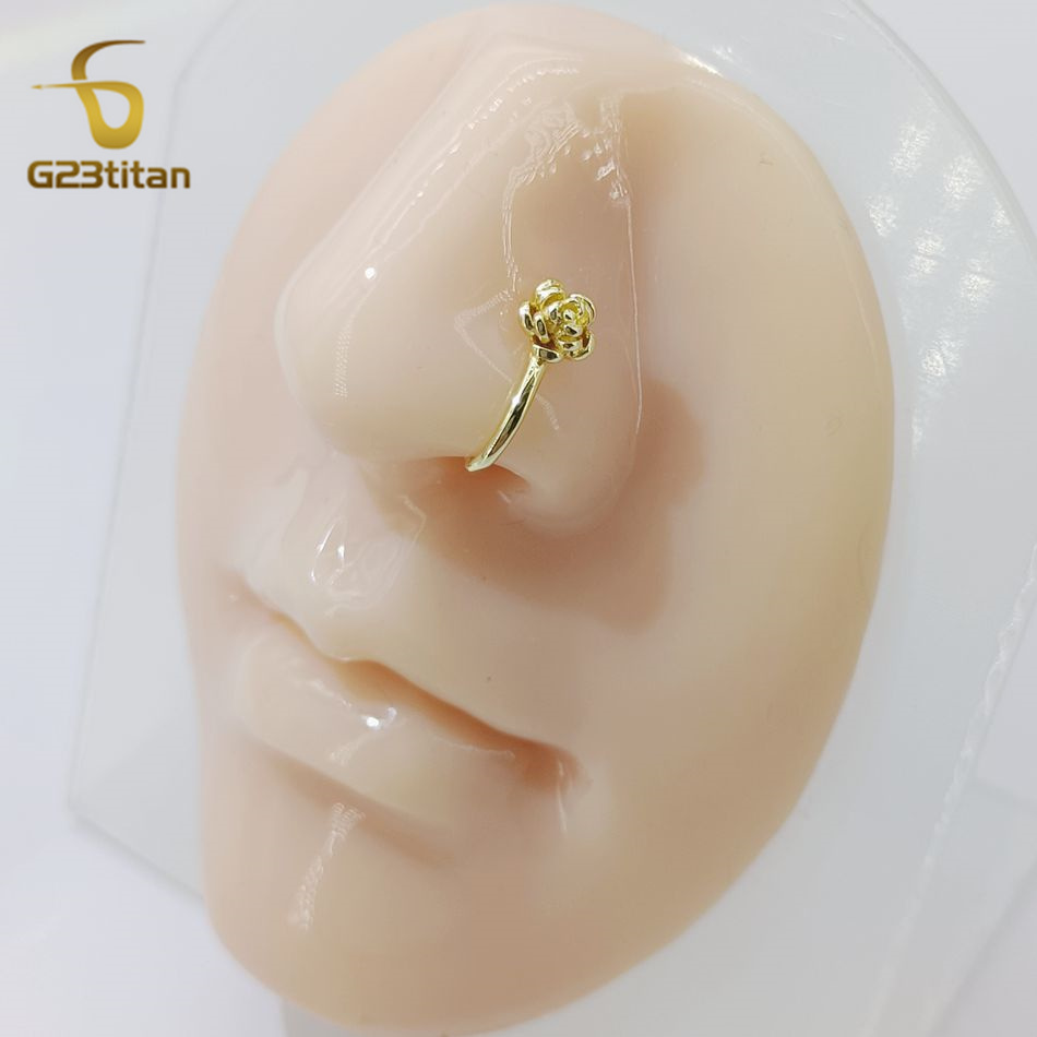 1 Stück Kristall-Kupfer-Rosen- – Body Jewelry Ear Piercing Bewertung und Preis
