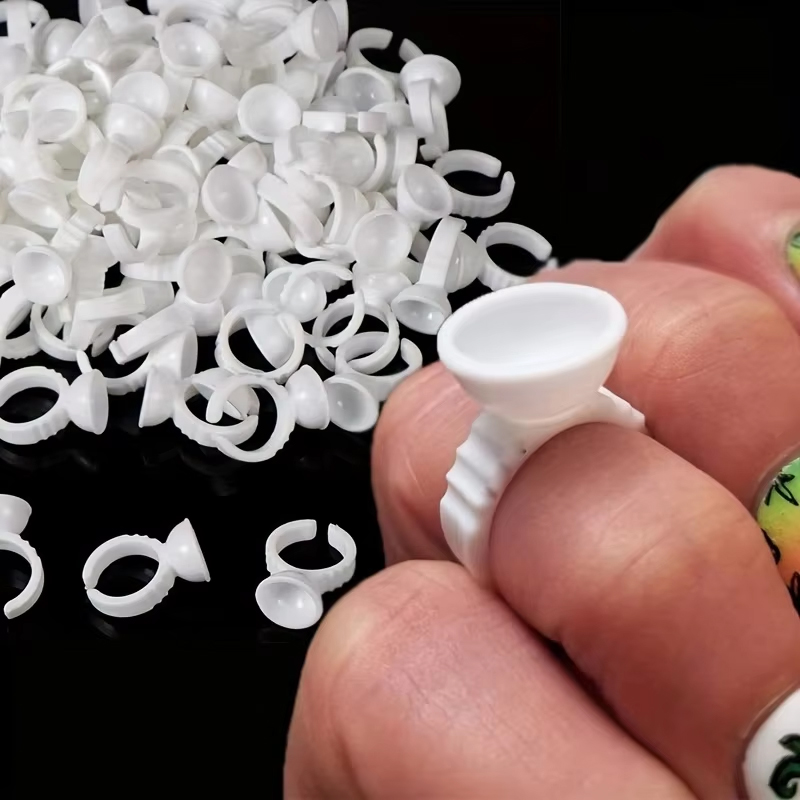 100 weiße Einweg-Kleberhalterr – Body Jewelry Tattoo Bewertung und Preis