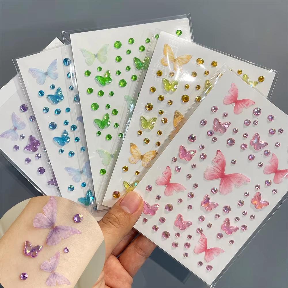 1 Blatt Augen Gesicht Make-up  – Body Jewelry Stickers Bewertung und Preis