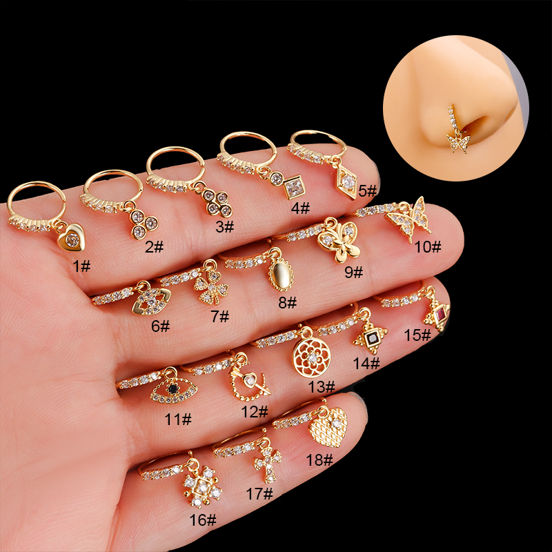Nasenring aus Edelstahl mit CZ – Body Jewelry Indian Bewertung und Preis